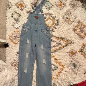 Stylish Light Blue Denim Overalls